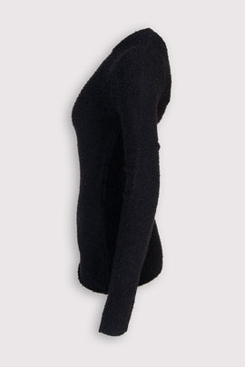 RRP €360 SPORTMAX Gange Jumper Size XS Angora & Wool Blend Bobbling Effect