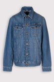 LEE Rider Denim Jacket Size S Blue Garment Dye Button Front Collared gallery photo number 1