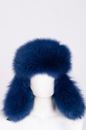 RRP€2680 LORO PIANA Cashmere & Shadow Fox Fur Trapper Hat Size L Made in Italy gallery photo number 1
