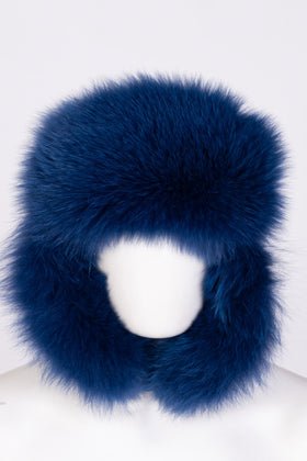 RRP€2680 LORO PIANA Cashmere & Shadow Fox Fur Trapper Hat Size L Made in Italy gallery photo number 3