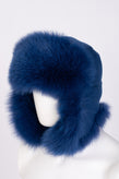 RRP€2680 LORO PIANA Cashmere & Shadow Fox Fur Trapper Hat Size L Made in Italy gallery photo number 4