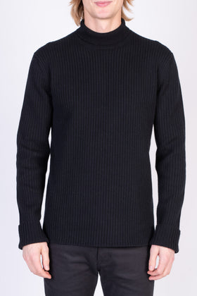 RRP €790 BOTTEGA VENETA Cashmere & Wool Black Jumper Size XS Ribbed Roll Neck gallery photo number 2