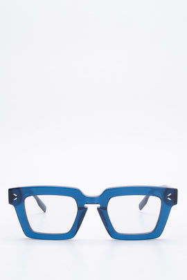 RRP €130 MCQ ALEXANDER McQUEEN Keyhole Square Butterfly Eyeglasses Glossy Frame