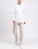 RRP€347 ERMANNO SCERVINO Trousers IT50 US40 L Beige Logo Patch Belt Loops gallery photo number 2