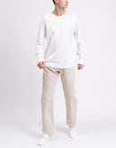 RRP€347 ERMANNO SCERVINO Trousers IT50 US40 L Beige Logo Patch Belt Loops gallery photo number 3
