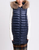 RRP €780 WOOLRICH 3in1 Coat L Mohair Alpaca & Wool Blend Down Gilet Raccoon Fur gallery photo number 3