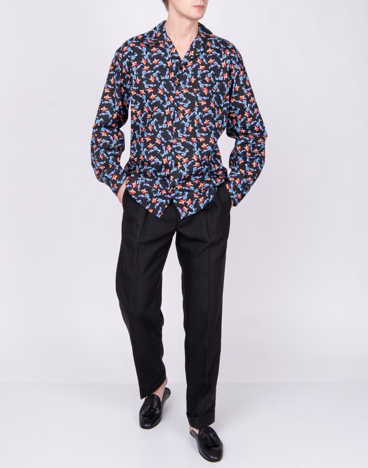 RRP €455 MARNI x BRUNO BONETTO Shirt US38 IT48 M Pity Party Print Long Sleeve gallery main photo