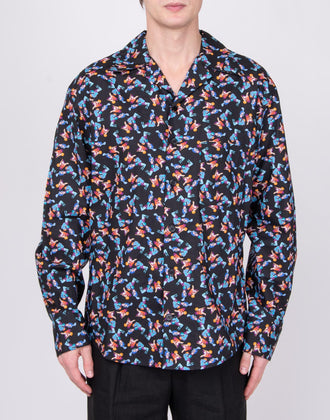 RRP €455 MARNI x BRUNO BONETTO Shirt US38 IT48 M Pity Party Print Long Sleeve gallery photo number 5