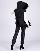 RRP€1085 DSQUARED2 Down Quilted Gilet IT38 US2 UK6 XS Zipped Back Raccoon Fur gallery photo number 2