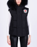 RRP€1085 DSQUARED2 Down Quilted Gilet IT38 US2 UK6 XS Zipped Back Raccoon Fur gallery photo number 5