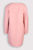 RRP €1810 ERMANNO SCERVINO Wool Topcoat IT46 US10 UK14 XL Pink Mink Fur Pom Pom gallery photo number 3