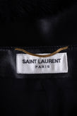 RRP €3600 SAINT LAURENT Leather Shorts FR34 US2 UK6 XS Silk Lined Fox Fur Cuffs gallery photo number 6