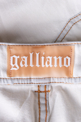 RRP €220 GALLIANO Flared Jeans W30 Logo Made in Italy gallery photo number 6