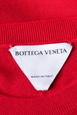RRP€1350 BOTTEGA VENETA Wool Jumper Size L Red Button Closed Chest Crew Neck gallery photo number 7