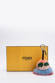 RRP€321 FENDI Monster Keyring / Bag Charm Leather Strap Logo Charm gallery photo number 1