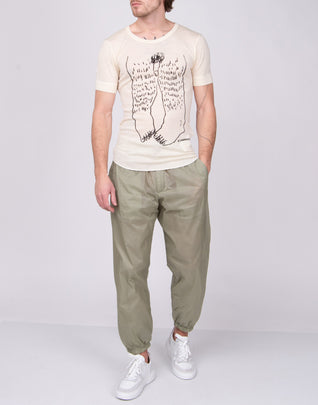 RRP €320 DSQUARED2 Wool T-Shirt Top Size XL Vulgar Embroidery Round Neck
