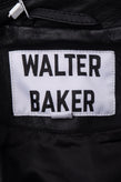 RRP€813 WALTER BAKER Liz Leather Biker Leather Jacket Size L Black Zipped Cuffs gallery photo number 5
