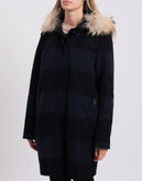 RRP€861 WOOLRICH 3 in 1 Coat Size L Alpaca Mohair Wool Blend Down Gilet Check gallery photo number 6