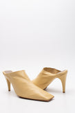 RRP€680 BOTTEGA VENETA Leather Mule Shoes US5 EU35 UK2 Crunch Lux Square Toe gallery photo number 3