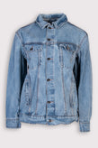 RRP €128 BE EDGY Denim Jacket Size S Blue Faded  Single-Breasted Logo gallery photo number 1