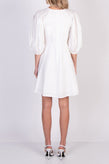 RRP €855 ZIMMERMANN Linen A-Line Dress Size 3 / L Partly Lined Puff Sleeve gallery photo number 4