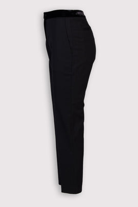 RRP €310 SANDRO Skinny Trousers FR34 US2 UK6 XS Black Cropped Zip Fly