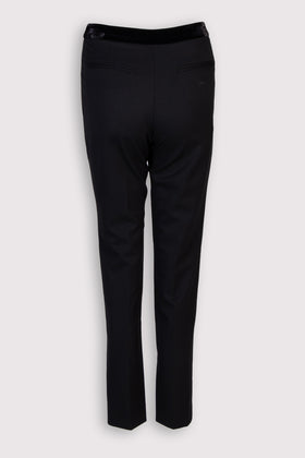 RRP €310 SANDRO Skinny Trousers FR34 US2 UK6 XS Black Cropped Zip Fly gallery photo number 3