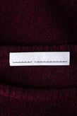 RRP €350 RANDOM IDENTITIES Shetland Wool Sweater Size L Bordeaux Chain Trim gallery photo number 6