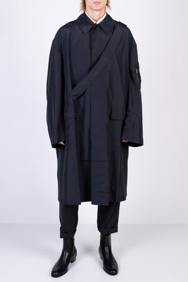 RRP €690 RANDOM IDENTITIES Rain Coat With Strap Size M Oversized Lightweight
