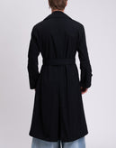 RRP €790 RANDOM IDENTITIES Military Trench Coat Size L Transparent Chest Pocket gallery photo number 7