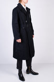 RRP €790 RANDOM IDENTITIES Military Trench Coat Size L Transparent Chest Pocket gallery photo number 3