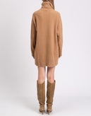 RRP €550 SPORTMAX Jumper Dress M Angora & Wool Blend Bobbling Effect Polo Neck gallery photo number 7