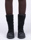 RRP€525 DSQUARED2 Suede Leather Mid-Calf Boots EU37 UK4 US6 Black Pull On gallery photo number 2