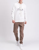 RRP€189 TOM REBL Hoodie Size XXL Printed Front Drawstring Hood Made in Italy gallery photo number 1
