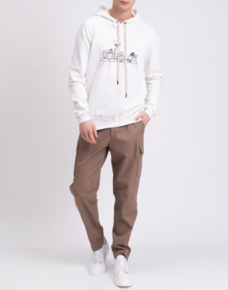 RRP€189 TOM REBL Hoodie Size XXL Printed Front Drawstring Hood Made in Italy gallery photo number 2