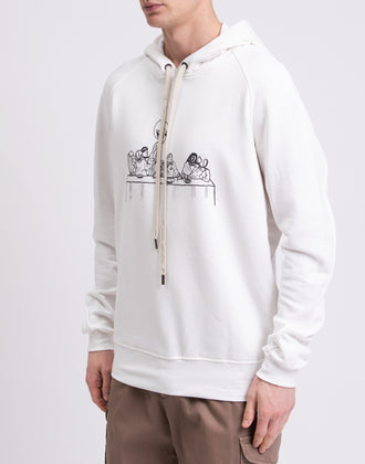 RRP€189 TOM REBL Hoodie Size XXL Printed Front Drawstring Hood Made in Italy gallery photo number 6