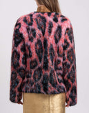 RRP €3450 DOLCE & GABBANA Coat IT44 US8 M Mohair Angora & Wool Blend Leo Print gallery photo number 7