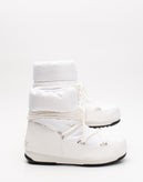 RRP€175 MOON BOOT Ankle Snow Boots US6 UK4 EU37 Waterproof White Logo gallery photo number 1