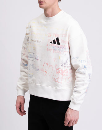 RRP €260 YEEZY SEASON 5 x ADIDAS Pullover Sweatshirt Size XS Typography Print gallery photo number 6