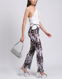 RRP€295 GCDS Tulle Sheer Trousers Size S Vulgar Manga Print Cut Out Flared Leg gallery photo number 3