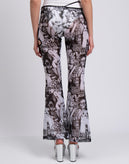 RRP€295 GCDS Tulle Sheer Trousers Size S Vulgar Manga Print Cut Out Flared Leg gallery photo number 7