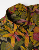 RRP €165 MASON'S Linen Hawaiian Shirt Size M Jungle Print Short Sleeve gallery photo number 7