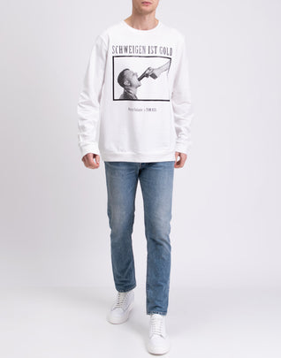 RRP €185 TOM REBL x PERRY COLANTE Pullover Sweatshirt Size XL Made in Italy
