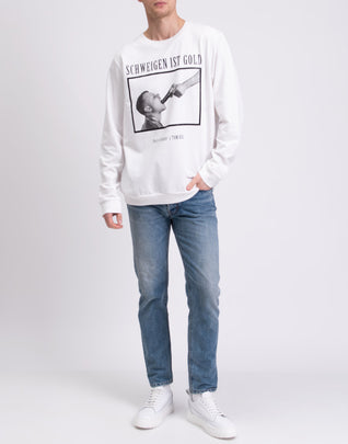 RRP €185 TOM REBL x PERRY COLANTE Pullover Sweatshirt Size XL Made in Italy