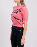 RRP€465 RED VALENTINO Pullover Jumper Size XS Cashmere Angora & Wool Blend Pink gallery photo number 6