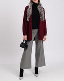 RRP€952 FABIANA FILIPPI Cashmere Silk & Wool Cardigan IT40 US-XS S Fox Fur Trim gallery photo number 2