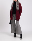 RRP€952 FABIANA FILIPPI Cashmere Silk & Wool Cardigan IT40 US-XS S Fox Fur Trim gallery photo number 3