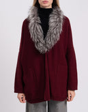 RRP€952 FABIANA FILIPPI Cashmere Silk & Wool Cardigan IT40 US-XS S Fox Fur Trim gallery photo number 5