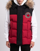 RRP€1085 DSQUARED2 Down Puffer Gilet IT44 US34 XS Raccoon Fur Trim Logo Patched gallery photo number 5