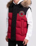 RRP€1085 DSQUARED2 Down Puffer Gilet IT44 US34 XS Raccoon Fur Trim Logo Patched gallery photo number 6